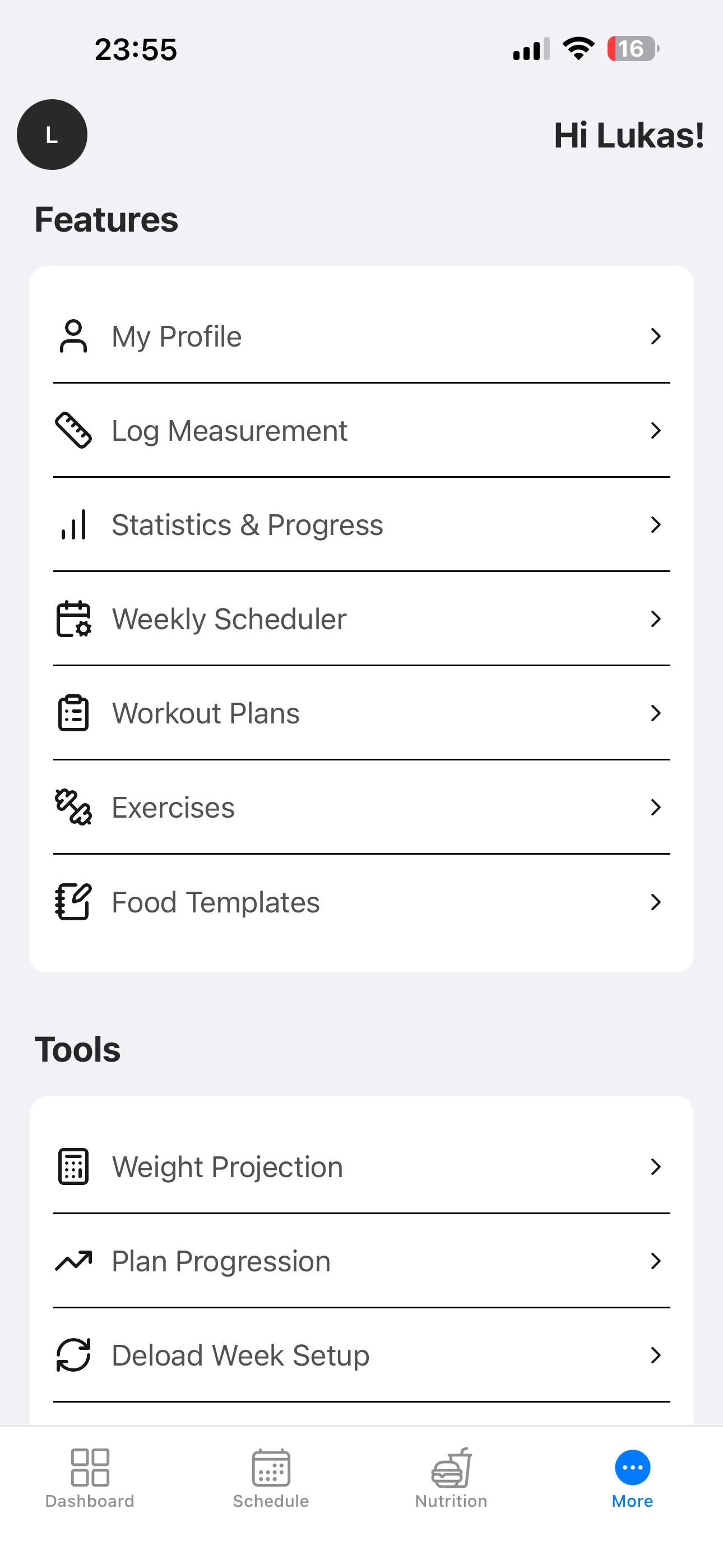 Fitness Tracking App